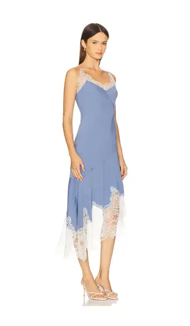 PRABAL GURUNG Bias Flare Hem Midi Dress | Thumbnail 2