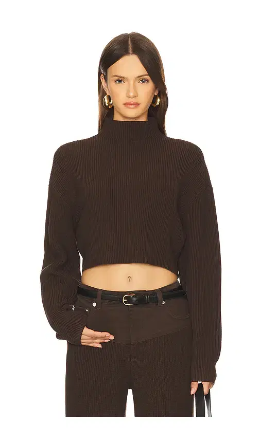 SEROYA Carmen Mid Cropped Sweater