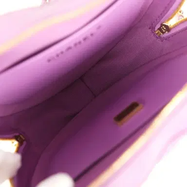 Chanel Chanel CC In Love Large Heart Bag with Chain Purple Lambskin Light Gold Hardware | Thumbnail 8 Chanel Chanel CC In Love Large Heart Bag with Chain Purple Lambskin Light Gold Hardware | Thumbnail 8
