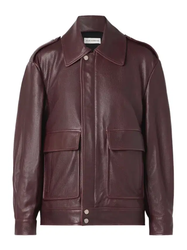 Nour Hammour Drey Leather Jacket