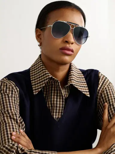 Jacques Marie Mage Duke 2 Silver-tone Aviator-style Sunglasses | Thumbnail 2 Jacques Marie Mage Duke 2 Silver-tone Aviator-style Sunglasses | Thumbnail 2