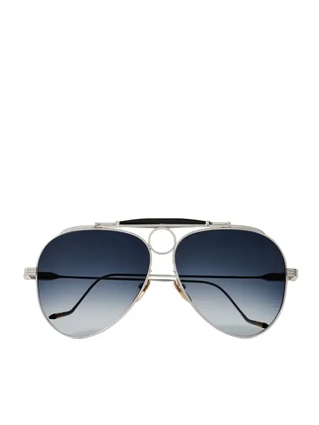 Jacques Marie Mage Duke 2 Silver-tone Aviator-style Sunglasses