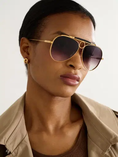 Jacques Marie Mage Duke 2 Gold-tone Aviator-style Sunglasses | Thumbnail 2 Jacques Marie Mage Duke 2 Gold-tone Aviator-style Sunglasses | Thumbnail 2