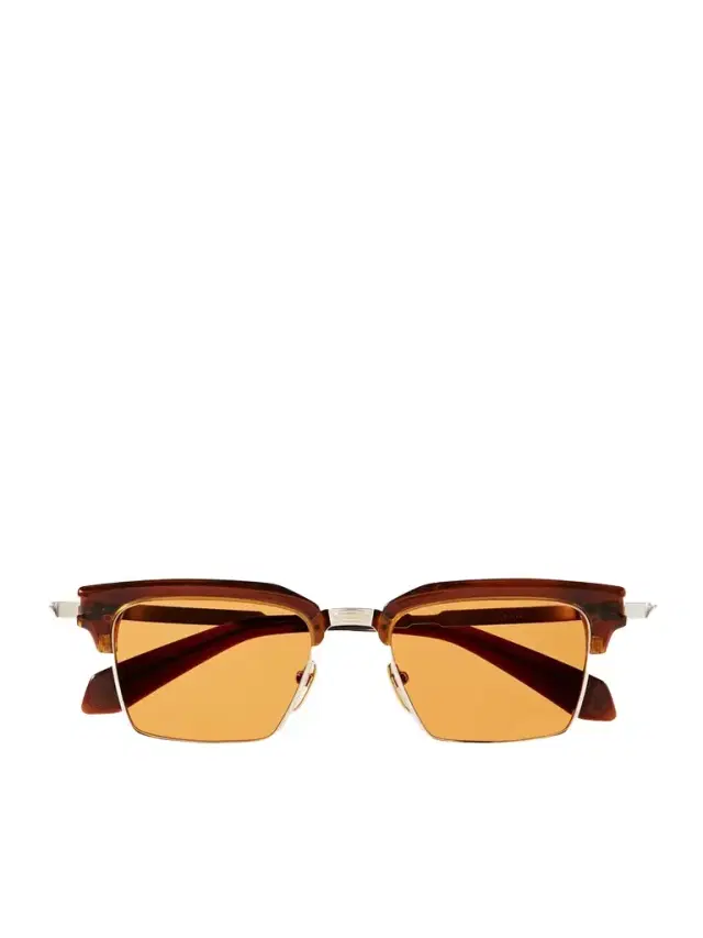 Jacques Marie Mage Alin Acetate And Silver And Gold-tone Square-frame Sunglasses