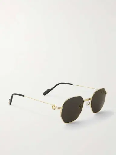 Cartier Eyewear Première De Cartier Hexagon-frame Gold-tone Sunglasses | Thumbnail 3