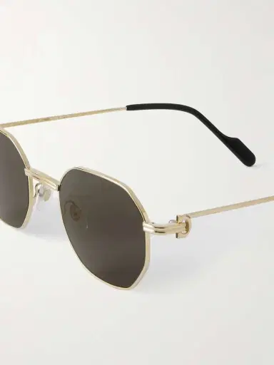 Cartier Eyewear Première De Cartier Hexagon-frame Gold-tone Sunglasses | Thumbnail 4