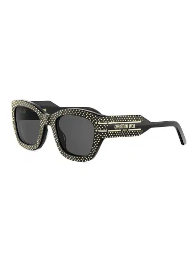 Dior Women's Signature S16I 52MM Studded Square Sunglasses - Blackandsmoke | Thumbnail 1 Dior Women's Signature S16I 52MM Studded Square Sunglasses - Blackandsmoke | Thumbnail 1