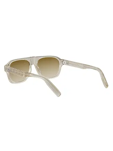 Dior Men's CD Icon A1I 55MM Pilot Sunglasses - Beige And Gradient Brown | Thumbnail 4 Dior Men's CD Icon A1I 55MM Pilot Sunglasses - Beige And Gradient Brown | Thumbnail 4
