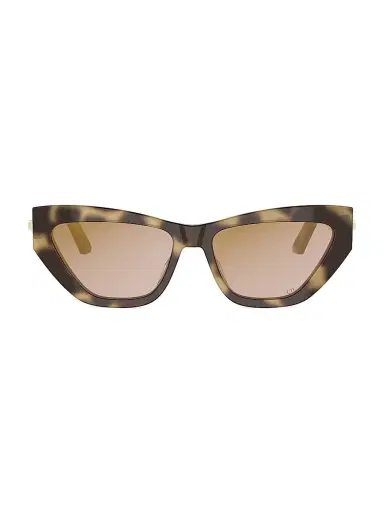 Dior Women's C B6I 56MM Cat-Eye Sunglasses - Havana And Brown Mirror | Thumbnail 2