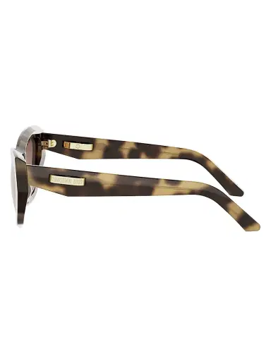 Dior Women's C B6I 56MM Cat-Eye Sunglasses - Havana And Brown Mirror | Thumbnail 3