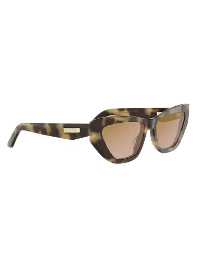 Dior Women's C B6I 56MM Cat-Eye Sunglasses - Havana And Brown Mirror | Thumbnail 8