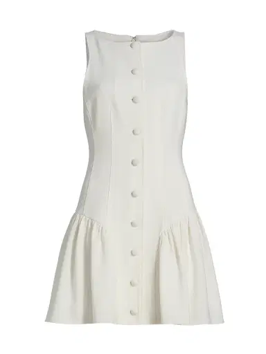 Cinq à Sept Women's Royce Button-Detail Fit & Flare Minidress - | Thumbnail 1