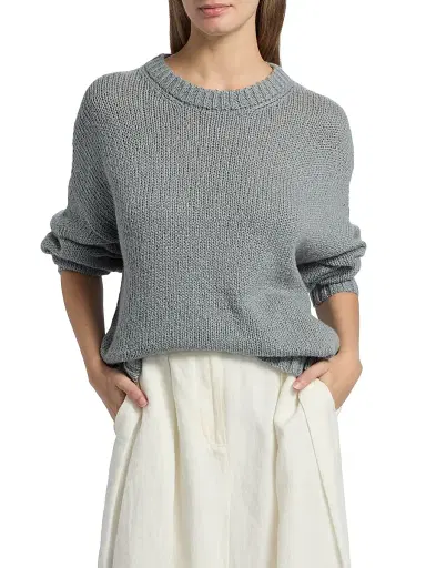 Jenni Kayne Women's Foster Cotton Oversized Sweater | Thumbnail 3 Jenni Kayne Women's Foster Cotton Oversized Sweater | Thumbnail 3
