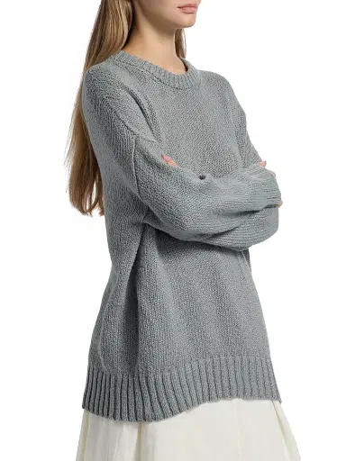 Jenni Kayne Women's Foster Cotton Oversized Sweater | Thumbnail 4 Jenni Kayne Women's Foster Cotton Oversized Sweater | Thumbnail 4