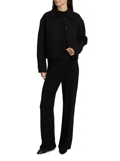 Vince Women's Quilted Cotton-Blend Boxy Jacket | Thumbnail 2 Vince Women's Quilted Cotton-Blend Boxy Jacket | Thumbnail 2