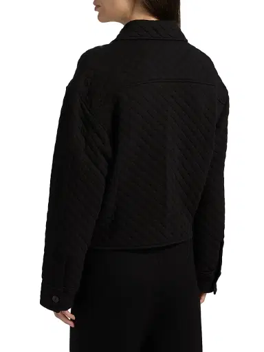 Vince Women's Quilted Cotton-Blend Boxy Jacket | Thumbnail 5 Vince Women's Quilted Cotton-Blend Boxy Jacket | Thumbnail 5