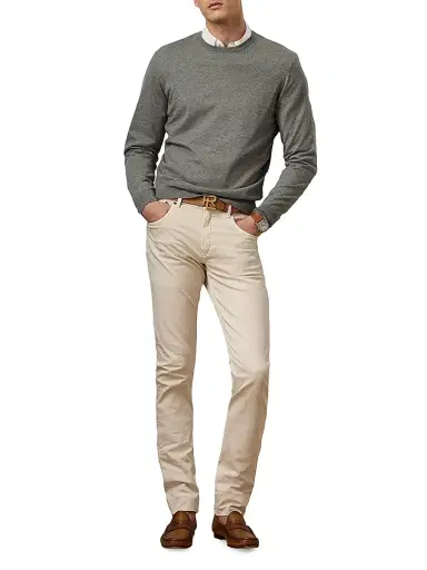 Ralph Lauren Purple Label Men's Cashmere Crewneck Sweater | Thumbnail 2 Ralph Lauren Purple Label Men's Cashmere Crewneck Sweater | Thumbnail 2