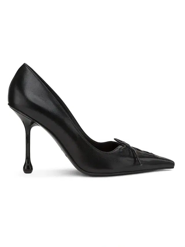 Jimmy Choo Women's Scarlett 95MM Bow Leather Pumps - Black