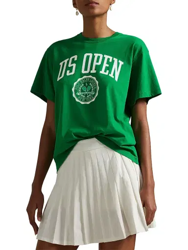 Polo Ralph Lauren Women's US Open Logo Crewneck T-Shirt - Billiard | Thumbnail 3