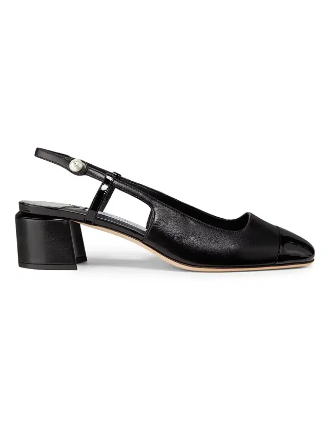 Women's Elisa 45MM Leather Slingback Pumps - Black