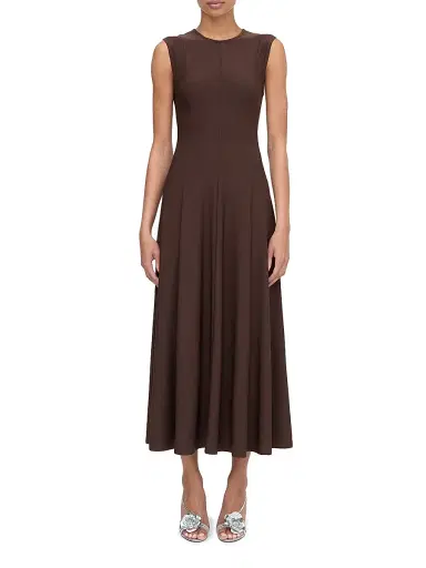 Hill House Home Women's The Mila Dress - Chocolate | Thumbnail 2