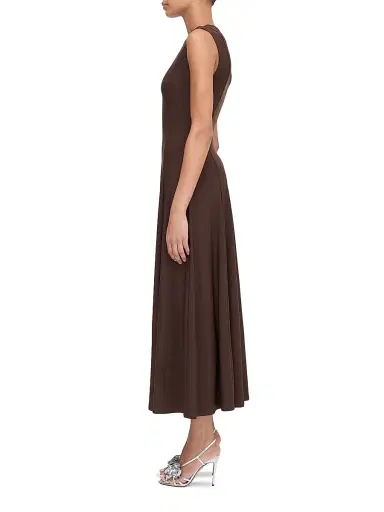 Hill House Home Women's The Mila Dress - Chocolate | Thumbnail 3
