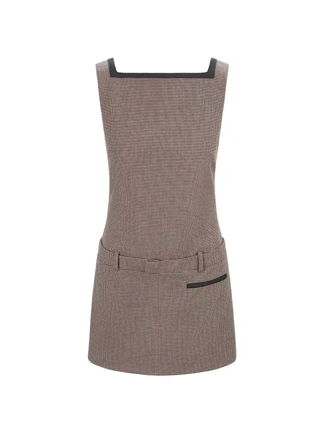 Staud Women's Skyla Houndstooth Square Neck Minidress - Houndstooth