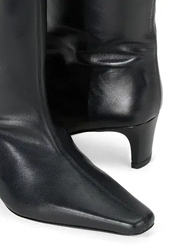 Staud Women's Wally 55MM Midcalf Leather Knee Boots - Black - Size 10 | Thumbnail 4 Staud Women's Wally 55MM Midcalf Leather Knee Boots - Black - Size 10 | Thumbnail 4