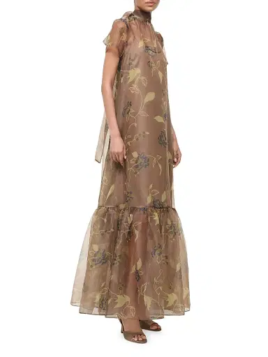 Staud Women's Calluna Floral Organza Gown | Thumbnail 3 Staud Women's Calluna Floral Organza Gown | Thumbnail 3