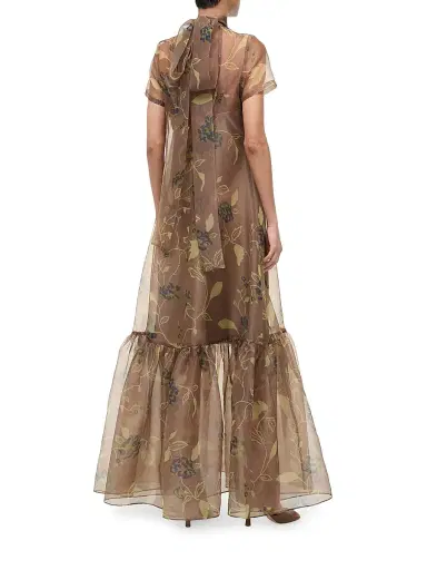 Staud Women's Calluna Floral Organza Gown | Thumbnail 4 Staud Women's Calluna Floral Organza Gown | Thumbnail 4