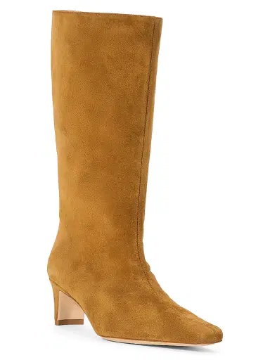 Staud Women's Wally 55MM Midcalf Suede Knee Boots - Tan - Size 10.5 | Thumbnail 2