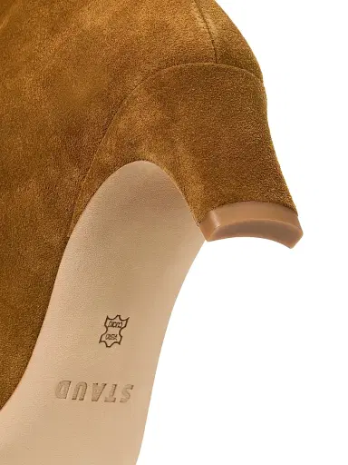 Staud Women's Wally 55MM Midcalf Suede Knee Boots - Tan - Size 10.5 | Thumbnail 5