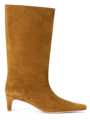 Staud Women's Wally 55MM Midcalf Suede Knee Boots - Tan - Size 10.5 | Thumbnail 1