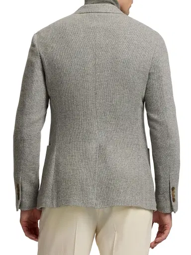 Ralph Lauren Purple Label Men's Hadley Cashmere Single-Breasted Jacket - Silver Grey | Thumbnail 5