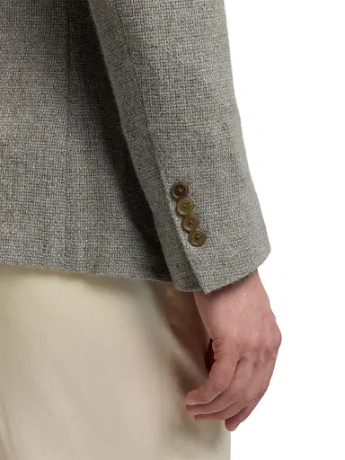 Ralph Lauren Purple Label Men's Hadley Cashmere Single-Breasted Jacket - Silver Grey | Thumbnail 7