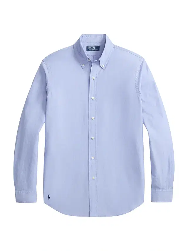 Men's Classic-Fit End-On-End Cotton Shirt - Bluewhite Men's Classic-Fit End-On-End Cotton Shirt - Bluewhite