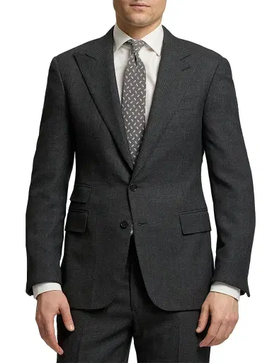 Ralph Lauren Purple Label Men's Gregory Hand-Tailored Birdseye Suit | Thumbnail 4 Ralph Lauren Purple Label Men's Gregory Hand-Tailored Birdseye Suit | Thumbnail 4