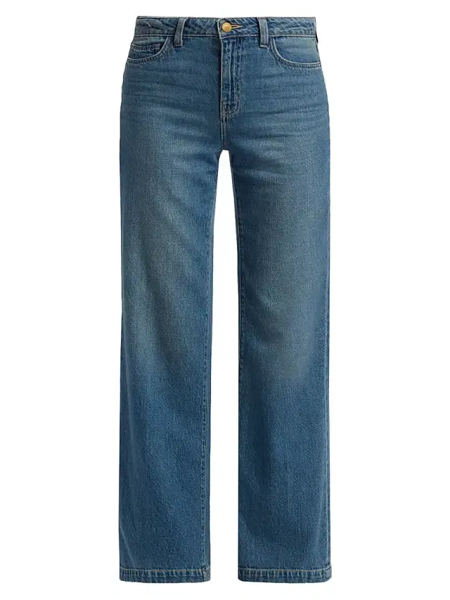 L'AGENCE Women's Scottie High-Rise Wide Leg Jeans - Fargo