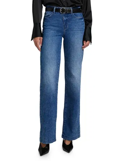 L'Agence Women's ONLY AT SAKS. Clayton High-Rise Wide-Leg Jeans - Branson - Size 25 | Thumbnail 3 L'Agence Women's ONLY AT SAKS. Clayton High-Rise Wide-Leg Jeans - Branson - Size 25 | Thumbnail 3