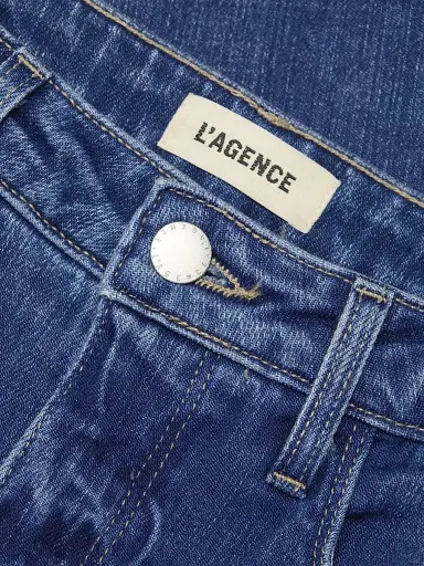 L'Agence Women's ONLY AT SAKS. Clayton High-Rise Wide-Leg Jeans - Branson - Size 25 | Thumbnail 7 L'Agence Women's ONLY AT SAKS. Clayton High-Rise Wide-Leg Jeans - Branson - Size 25 | Thumbnail 7