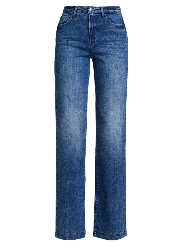 L'AGENCE Women's ONLY AT SAKS. Clayton High-Rise Wide-Leg Jeans - Branson