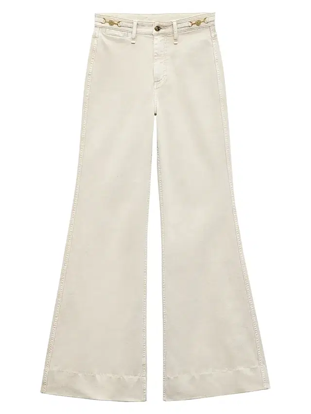 rag & bone Women's Skylar High-Rise Trouser-Style Jeans - Sand Stone