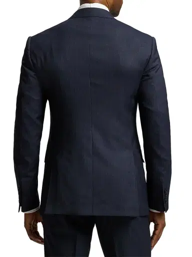 Ralph Lauren Purple Label Men's Kent Tailored Pin Dot Suit - Navy Multi | Thumbnail 6 Ralph Lauren Purple Label Men's Kent Tailored Pin Dot Suit - Navy Multi | Thumbnail 6