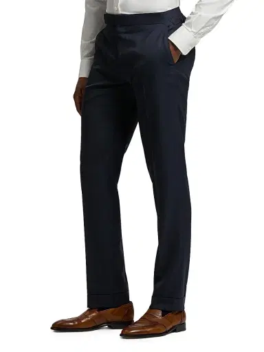 Ralph Lauren Purple Label Men's Kent Tailored Pin Dot Suit - Navy Multi | Thumbnail 9 Ralph Lauren Purple Label Men's Kent Tailored Pin Dot Suit - Navy Multi | Thumbnail 9