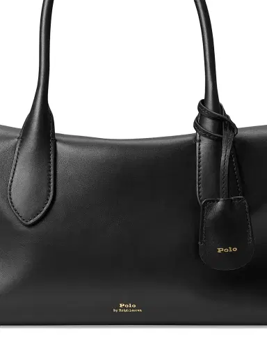 Polo Ralph Lauren Women's Leather Satchel - Black | Thumbnail 5