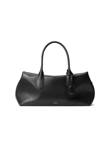 Polo Ralph Lauren Women's Leather Satchel - Black | Thumbnail 1