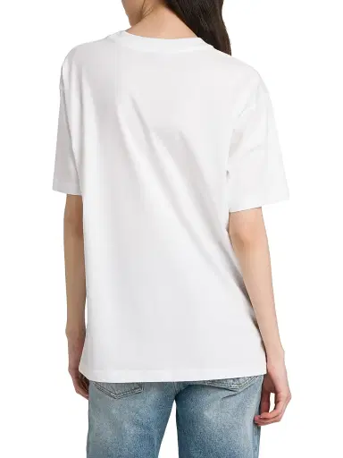 MOSCHINO Women's Logo Cotton T-Shirt | Thumbnail 5 MOSCHINO Women's Logo Cotton T-Shirt | Thumbnail 5