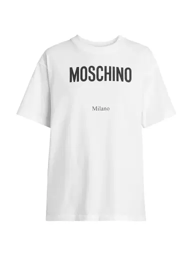 MOSCHINO Women's Logo Cotton T-Shirt | Thumbnail 1 MOSCHINO Women's Logo Cotton T-Shirt | Thumbnail 1