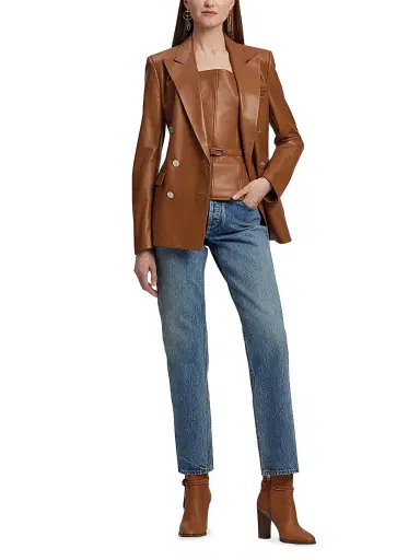 Ralph Lauren Collection Women's Nicolet Straight-Leg Jeans - Ocean Blue - Size 31 | Thumbnail 2 Ralph Lauren Collection Women's Nicolet Straight-Leg Jeans - Ocean Blue - Size 31 | Thumbnail 2