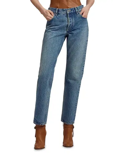 Ralph Lauren Collection Women's Nicolet Straight-Leg Jeans - Ocean Blue - Size 31 | Thumbnail 3 Ralph Lauren Collection Women's Nicolet Straight-Leg Jeans - Ocean Blue - Size 31 | Thumbnail 3